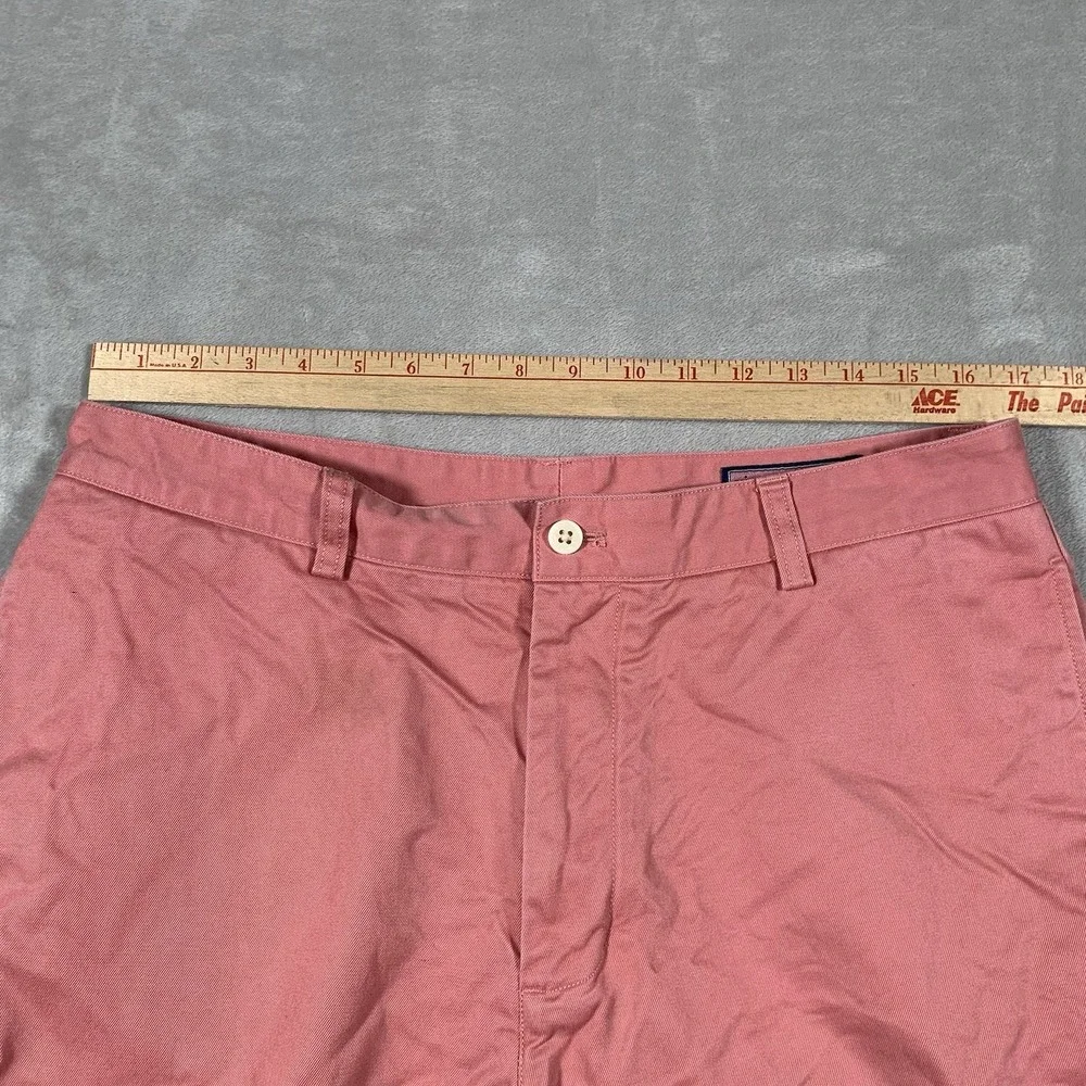 Vineyard Vines Club Pant 34X34* Pink Salmon Flat Front Straight Leg Chino Cotton
